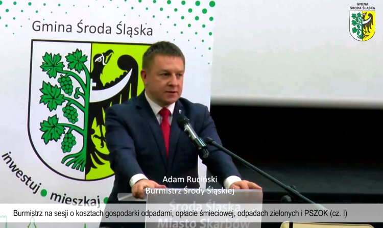 Burmistrz na sesji o kosztach gospodarki odpadami, opłacie śmieciowej, odpadach zielonych i PSZOK (wideo) - cz. I