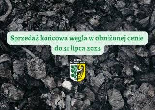 Sprzedaż końcowa węgla tylko do 31 lipca