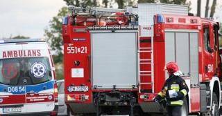 Na drodze krajowej zderzyły się dwa pojazdy