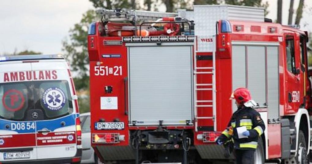 Na drodze krajowej zderzyły się dwa pojazdy