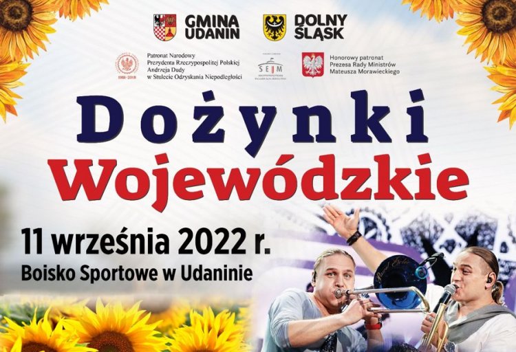 Dożynki Wojewódzkie w Udaninie już 11 września!