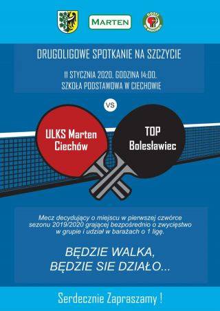 Zapraszamy na mecz tenisa stołowego