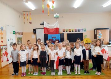Święto Niepodległości w Przedszkolu w Ciechowie