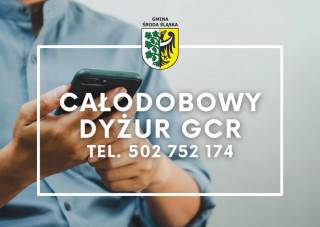 Całodobowy dyżur Gminnego Centrum Reagowania w Środzie Śląskiej!