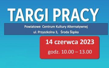 Zapraszamy firmy do udziału w Targach Pracy
