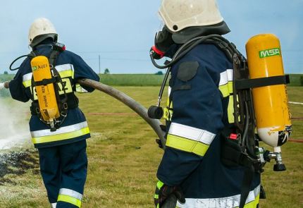 Ulatniający się gaz i pożar słomy (z raportu strażaków)