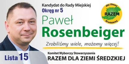 Paweł Rosenbeiger - kandydat do Rady Miejskiej w Środzie Śląskiej
