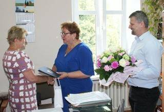 Uroczyste pożegnanie pracownicy GOPS