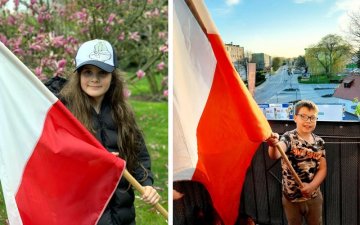 Dwieście trzydzieści flag na 230. rocznicę uchwalenia Konstytucji 3 Maja