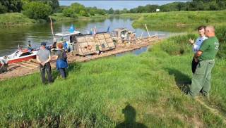 Tratwa o długości 60 metrów jest już w Malczycach!