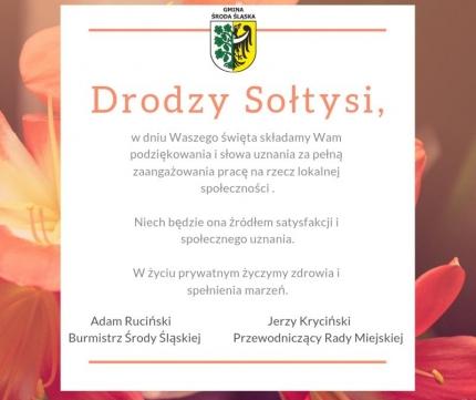 Sołtysom z okazji Ich Święta