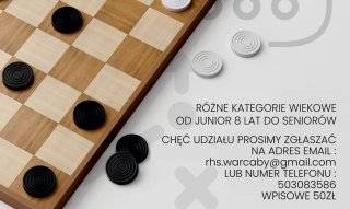 Międzynarodowy turniej w Warcabach Stupolowych wkrótce w Środzie Śląskiej