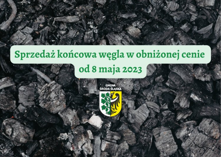 Gmina Środa Śląska uruchamia sprzedaż końcową węgla w obniżonej cenie