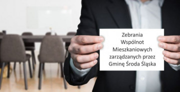 Zebrania Wspólnot Mieszkaniowych zarządzanych przez Gminę Środa Śląska w 2024 roku