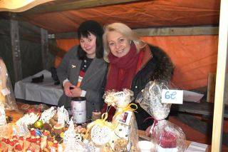 Przedstawiciele gminy Malczyce na jarmarku w Großharthau