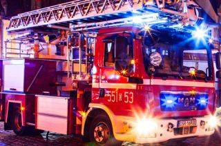 Pożar w budynku wielorodzinnym