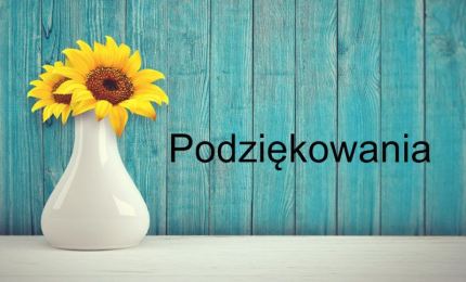 Podziękowania dla uczniów klasy IV Technikum Żywienia przy PZS Nr 2 w Środzie Śląskiej