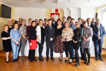 Wójt gminy Malczyce podziękował pracownikom urzędu za współpracę