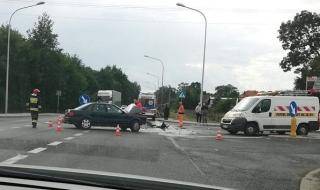 Wypadek na obwodnicy. Poszkodowana 1 osoba