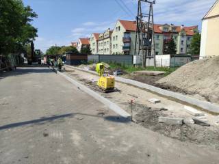 Ulica Łąkowa w Malczycach w przebudowie / fot. Gmina Malczyce