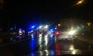 Wypadek! Osobę poszkodowaną zabrało lotnicze pogotowie ratunkowe