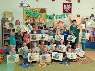 Dzień Drzewa w średzkim przedszkolu nr 1