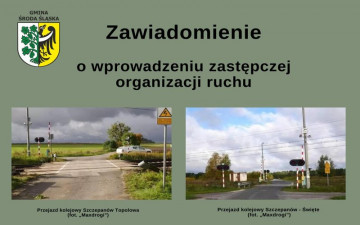 Zawiadomienie o wprowadzeniu zastępczej organizacji ruchu