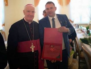 Wójt gminy Udanin na 15-leciu Diecezji Świdnickiej