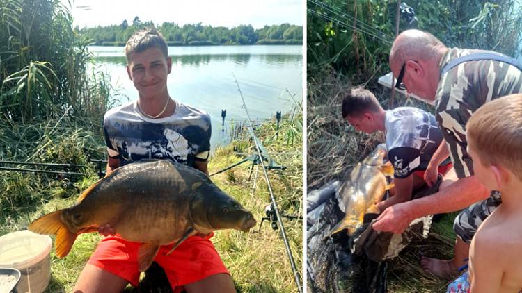 Rekordowy połów młodego wędkarza!