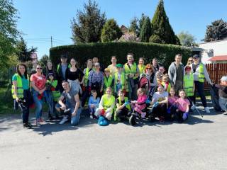 Uczestnicy akcji w Krępicach / fot. Gmina Miękinia