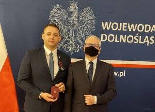 Wójt Gminy Udanin odznaczony Srebrnym Krzyżem Zasługi