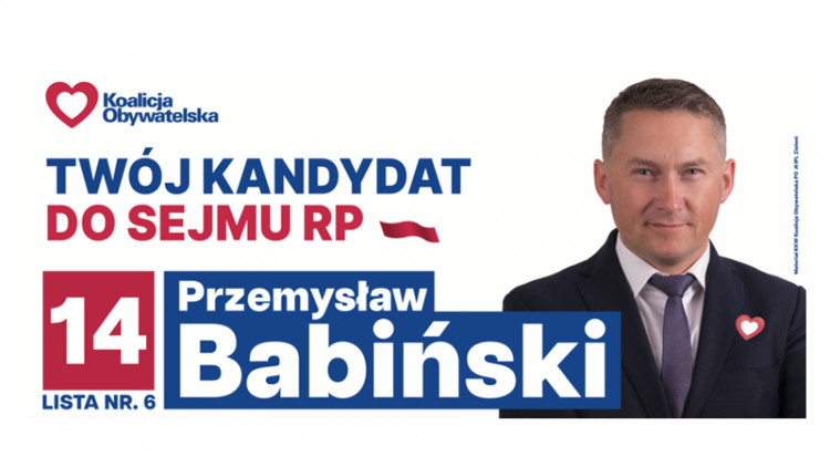 Spotkanie otwarte z Przemysławem Babińskim, kandydatem na Posła RP