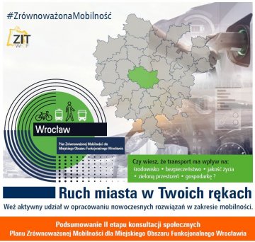 Plan Zrównoważonej Mobilności – podsumowanie II etapu konsultacji