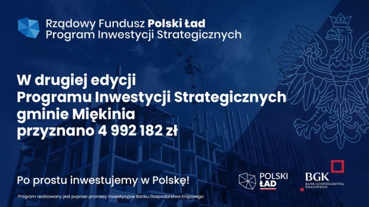 Kolejne dofinansowanie z programu Polski Ład