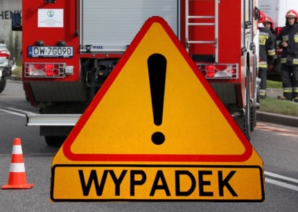 Wypadek drogowy w Wilkszynie