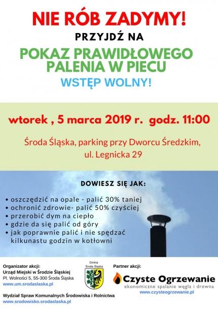 Pokaz prawidłowego palenia w piecu