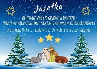 Jasełka i kiermasz świąteczny w szkole w Malczycach