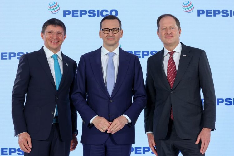 Prezes PepsiCo na Europę 1M, Prezes Rady Ministrów i Ambasador  / fot. mpr