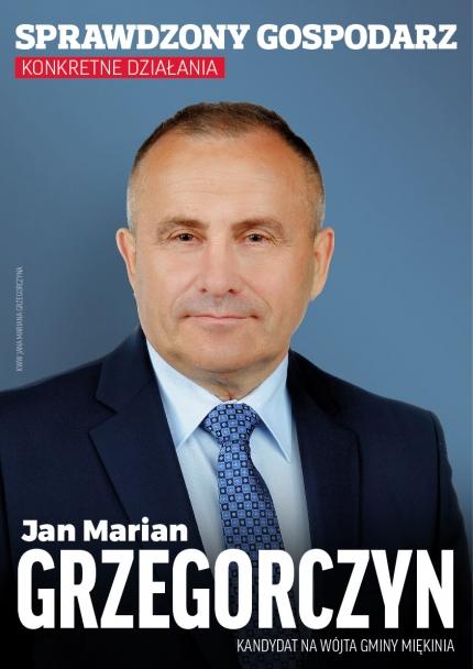 Jan Marian Grzegorczyn. Kandydat na Wójta Gminy Miękinia