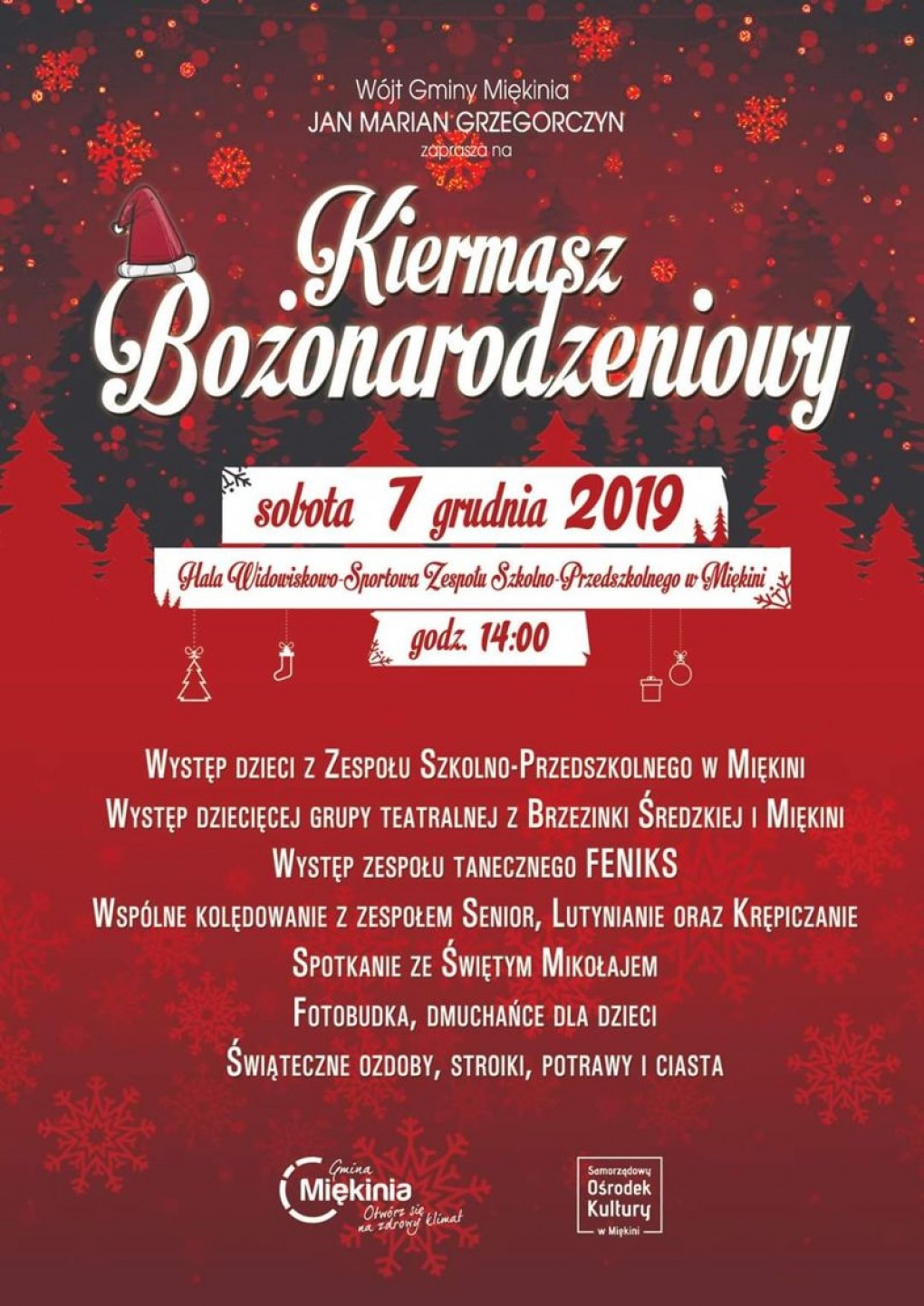 Kiermasz Bożonarodzeniowy w Miękini