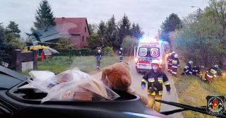 Wypadek w Prężycach. Poszkodowana kobieta była pod wpływem alkoholu