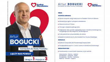 Artur BOGUCKI - kandydat do Rady Powiatu Średzkiego