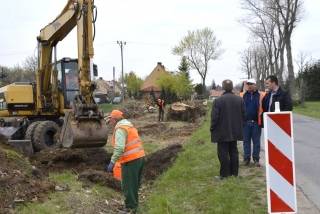 Trwa remont drogi powiatowej Udanin - Piekary