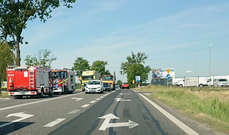 Wypadek we Wróblowicach / fot. KK