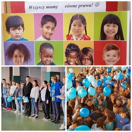 Uczniowie z Kostomłotów świętowali Dzień Praw Dziecka wspólnie z UNICEF
