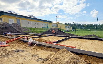 Trwają prace przy ul. Sportowej w Miękini / fot. Gmina Miękinia