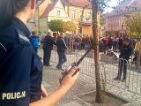 Policjanci czuwali nad bezpieczeństwem Prezydenta Andrzeja Dudy podczas wizyty w Środzie Śląskiej