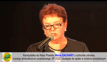 Kandydatka do Rady Powiatu Maria ZACHARY