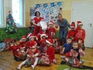Mikołaj w przedszkolu w Ciechowie