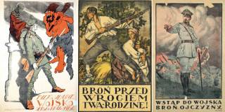 Plakaty z 1920 roku / źródło: wielkahistoria.pl